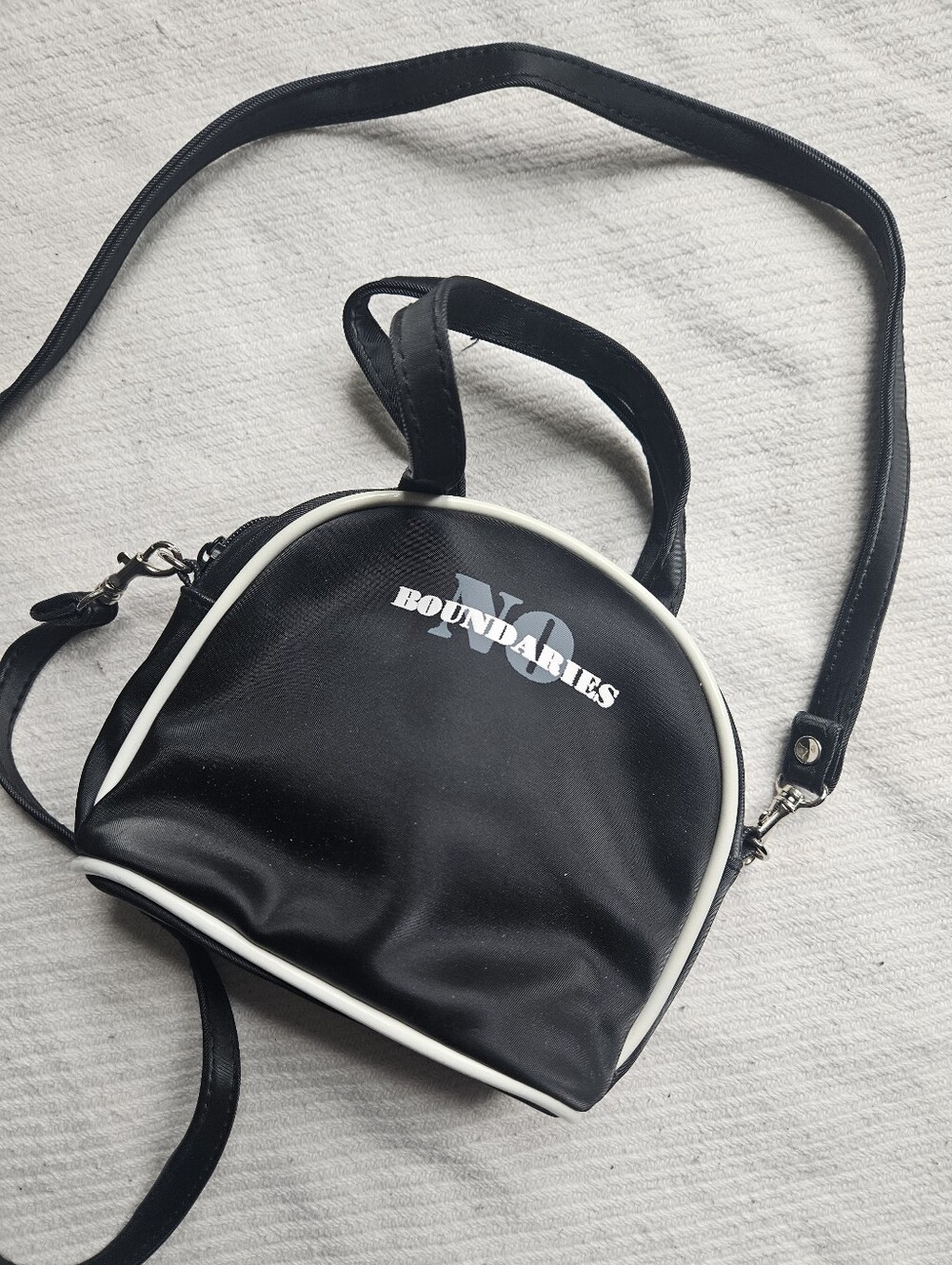 No Boundaries Black Dome Crossbody Bag